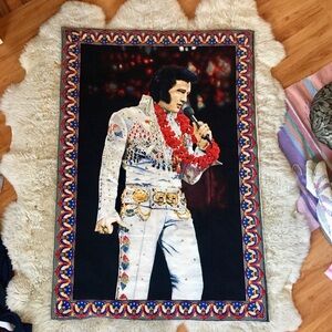Cool vintage velvet Elivs Presley wall hanging rug blanket